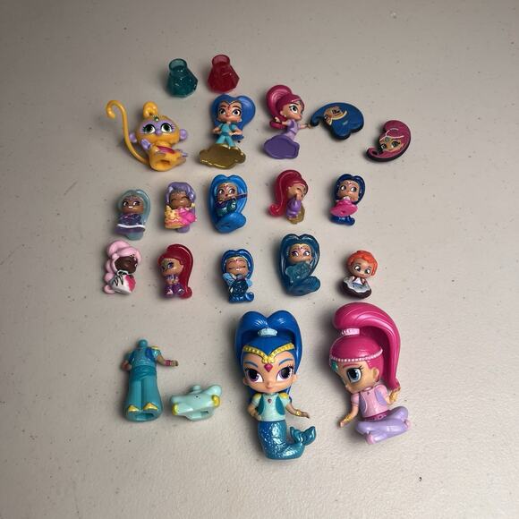 Shimmer & Shine Teenie Genies Nickelodeon Mini Figures Variety Lot + Jibbitz - Picture 2 of 13